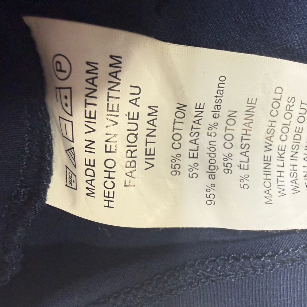 Michael Kors Navy Blue Ruched Side Short Sleeve Dress Size Large - Picture 10 of 10